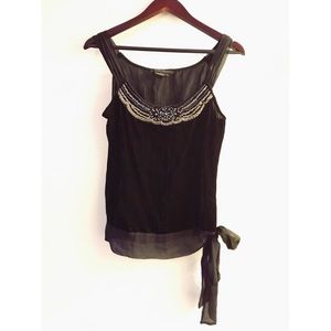 BCBG MaxAzria velvet silk top